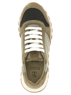 Brunello Cucinelli Bicolor Polyester Athletic Sneakers