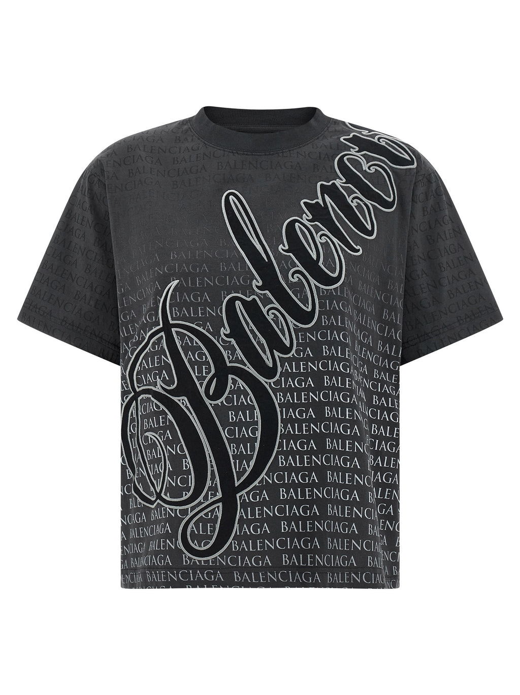 Balenciaga Black Cotton T-Shirt