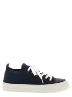 Brunello Cucinelli Blue Cotton Low Top Sneakers