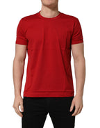 Dolce & Gabbana Red Goodluck 2023 Cotton Crew Neck T-shirt