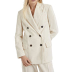 Brunello Cucinelli White Cotton Blazer