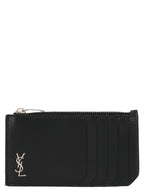 Saint Laurent Black Calfskin Cardholder