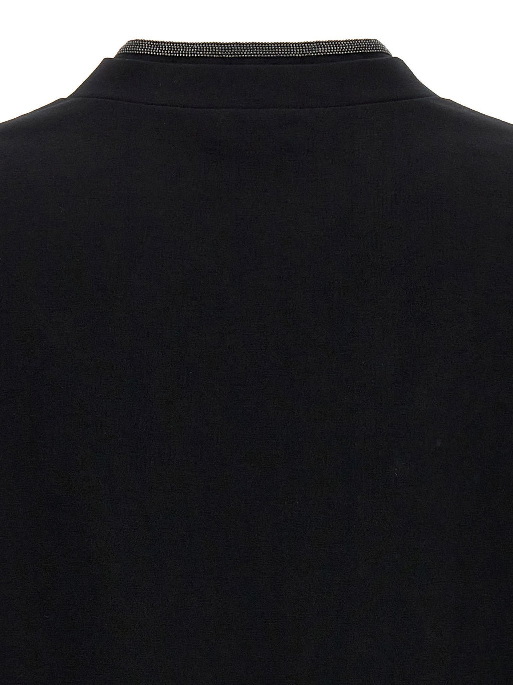 Brunello Cucinelli Black Cotton T-Shirt
