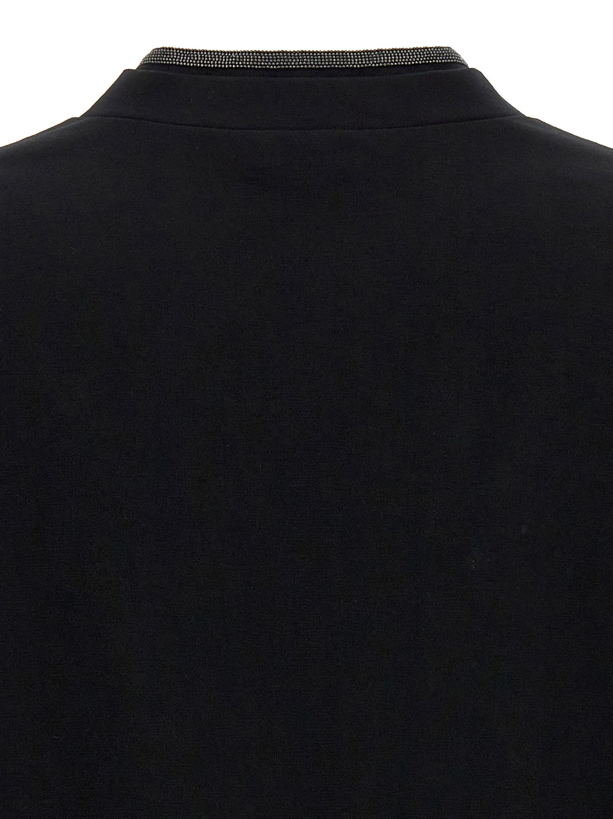 Brunello Cucinelli Black Cotton T-Shirt