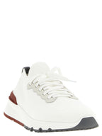 Brunello Cucinelli White Polyethylene Athletic Sneakers