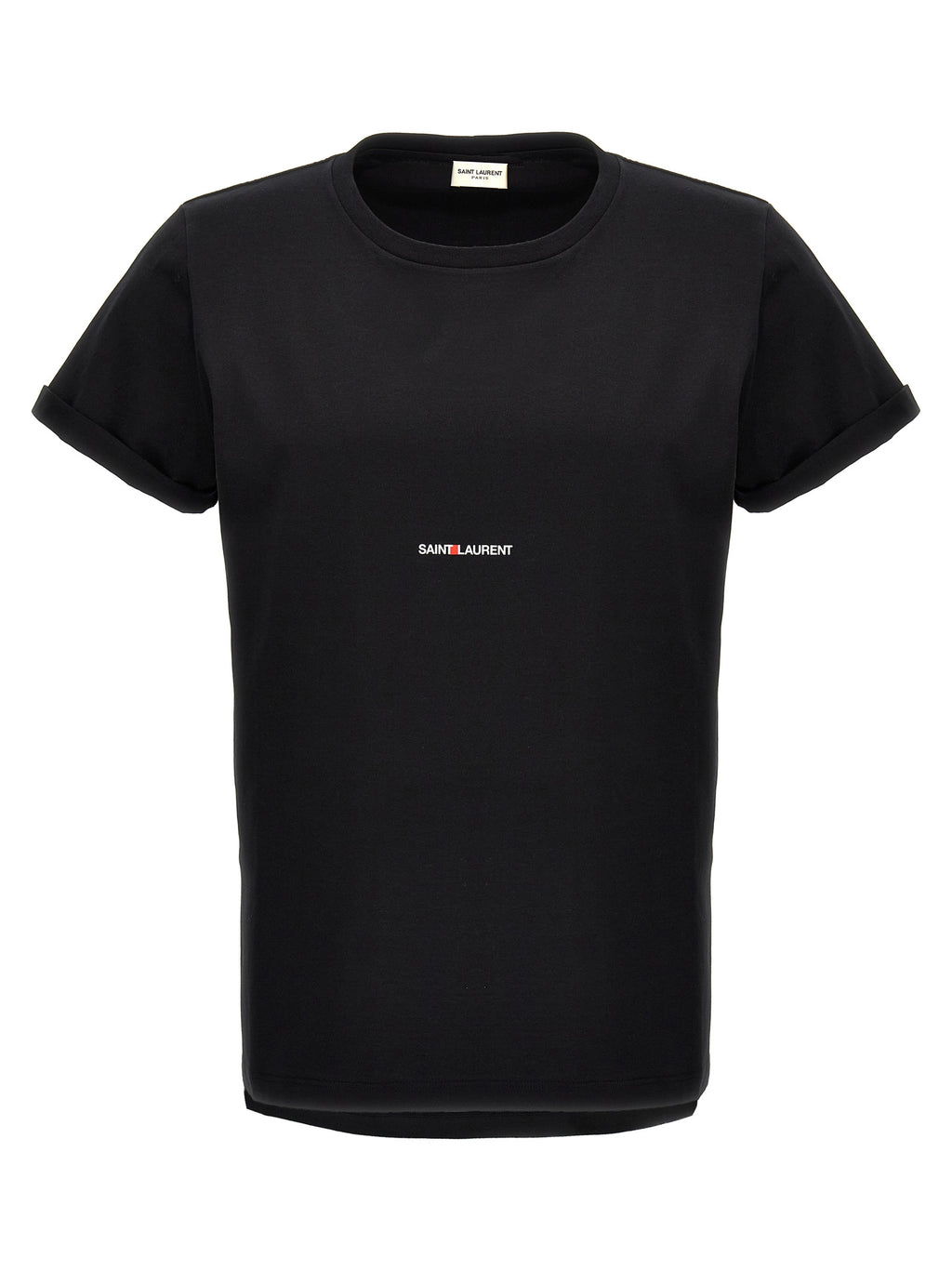 Saint Laurent Black Cotton T-Shirt