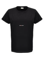 Saint Laurent Black Cotton T-Shirt