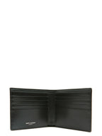 Saint Laurent Black Leather Wallet