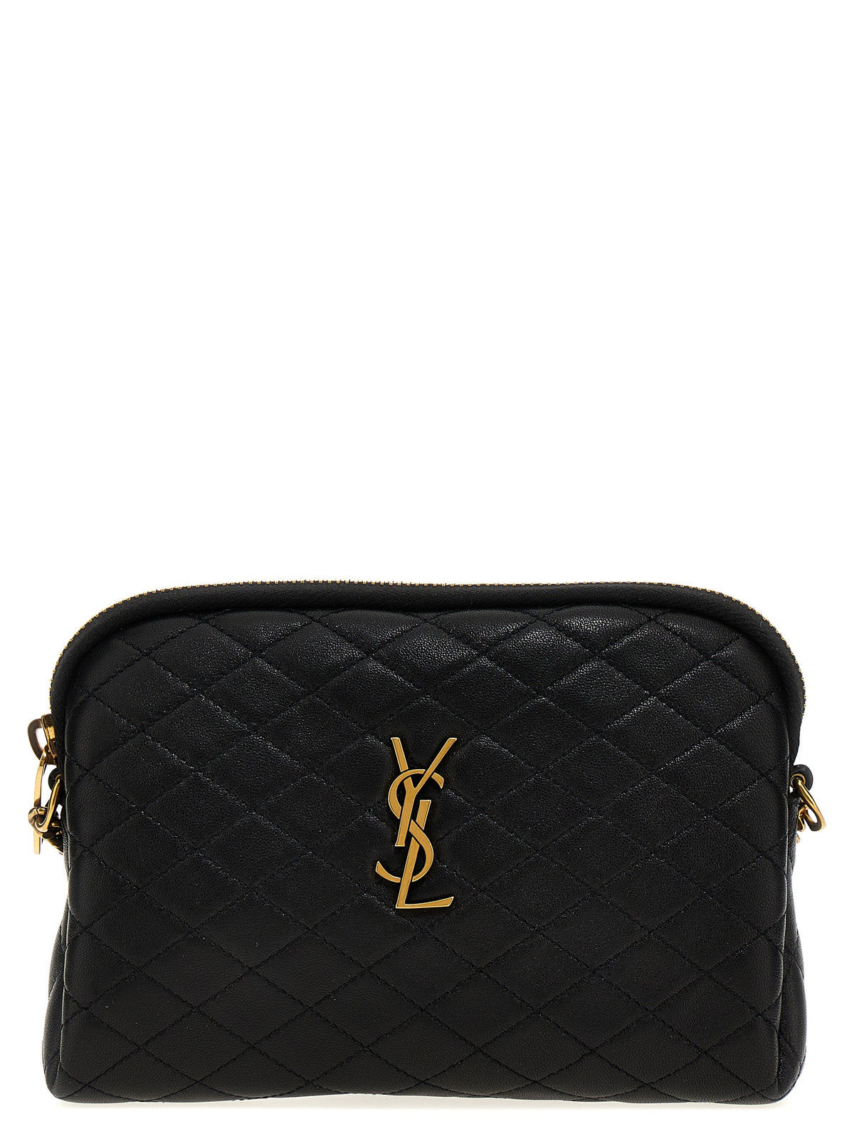 Saint Laurent Black Lamb Leather Crossbody Bag