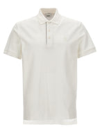 Burberry White Cotton Polo Shirt