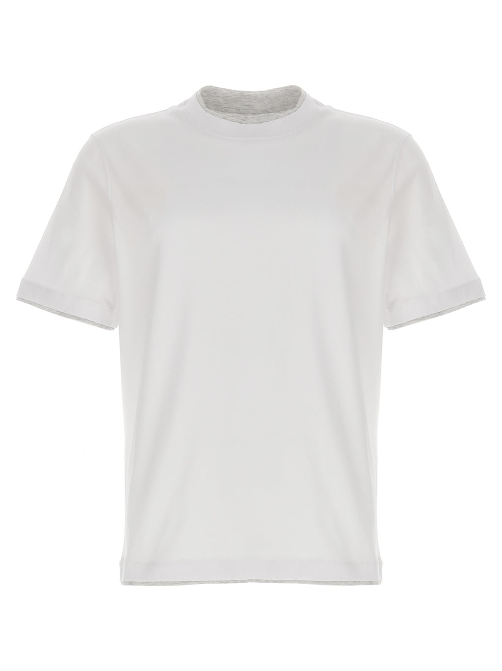 Brunello Cucinelli White Cotton T-Shirt