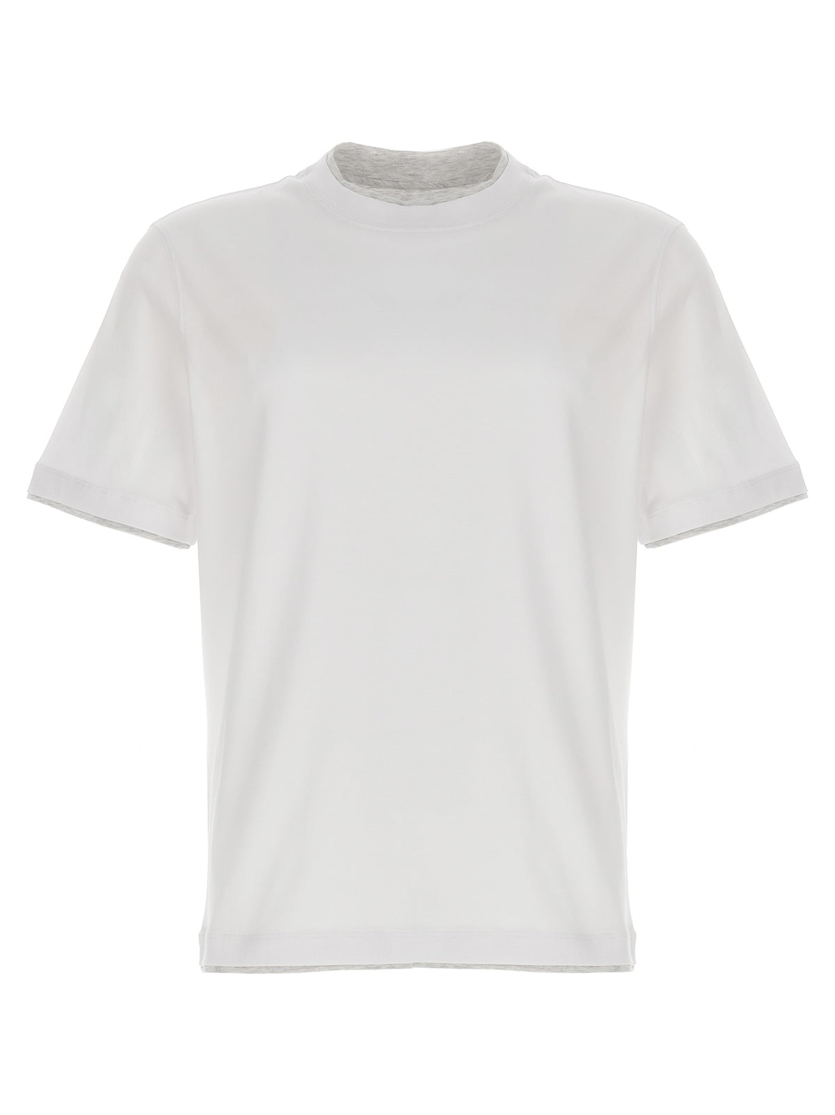 Brunello Cucinelli White Cotton T-Shirt