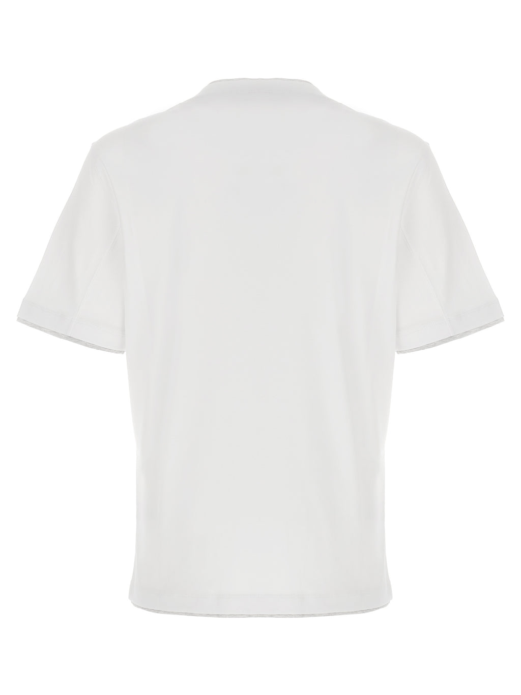 Brunello Cucinelli White Cotton T-Shirt
