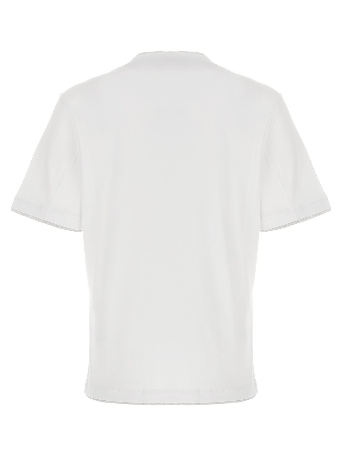 Brunello Cucinelli White Cotton T-Shirt