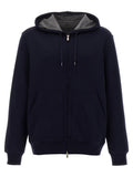 Brunello Cucinelli Blue Cotton Sweatshirt