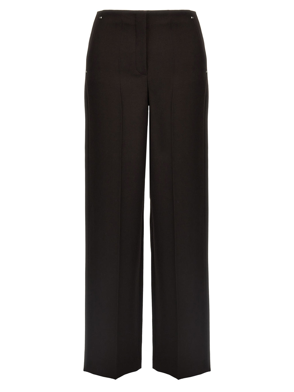 Fendi Purple Virgin Wool Dress Pants