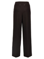 Fendi Purple Virgin Wool Dress Pants