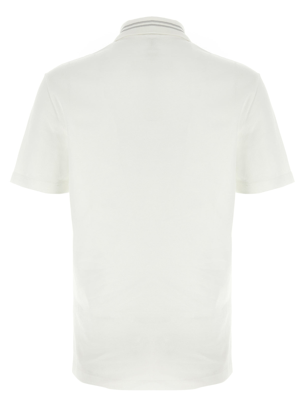 Versace White Cotton Polo Shirt