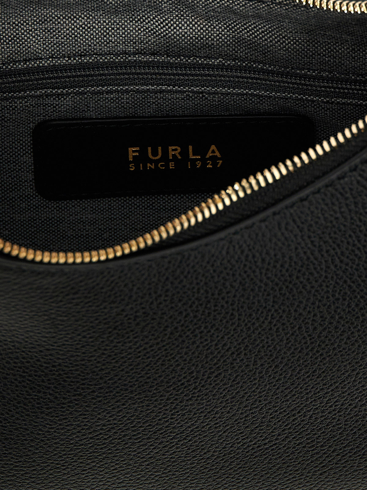 Furla Black Leather Shoulder Bag