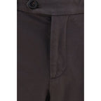 Brunello Cucinelli Brown Cotton Casual Pants