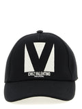 Valentino Garavani Black Cotton Cap (Baseball Hat)