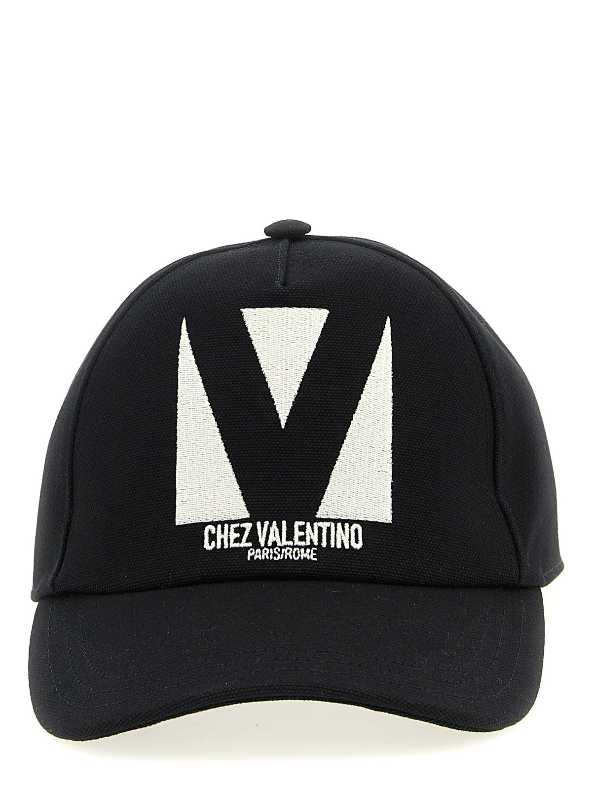 Valentino Garavani Black Cotton Cap (Baseball Hat)