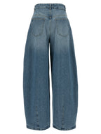 Jacquemus Blue Cotton High-Waisted Jean