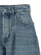 Jacquemus Blue Cotton High-Waisted Jean