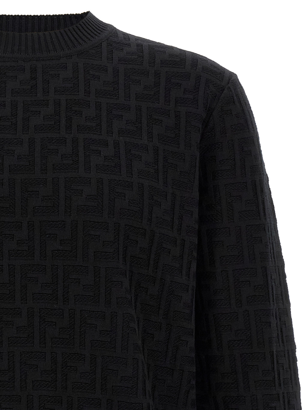 Fendi Black Cotton Cardigan