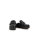 Brunello Cucinelli Black Leather Mules