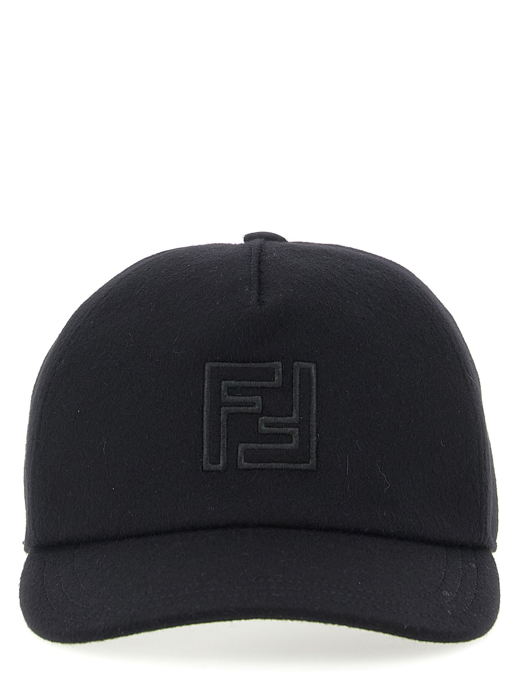 Fendi Black Wool Cap (Baseball Hat)