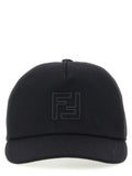 Fendi Black Wool Cap (Baseball Hat)