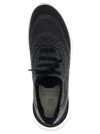 Brunello Cucinelli Blue Cotton Athletic Sneakers