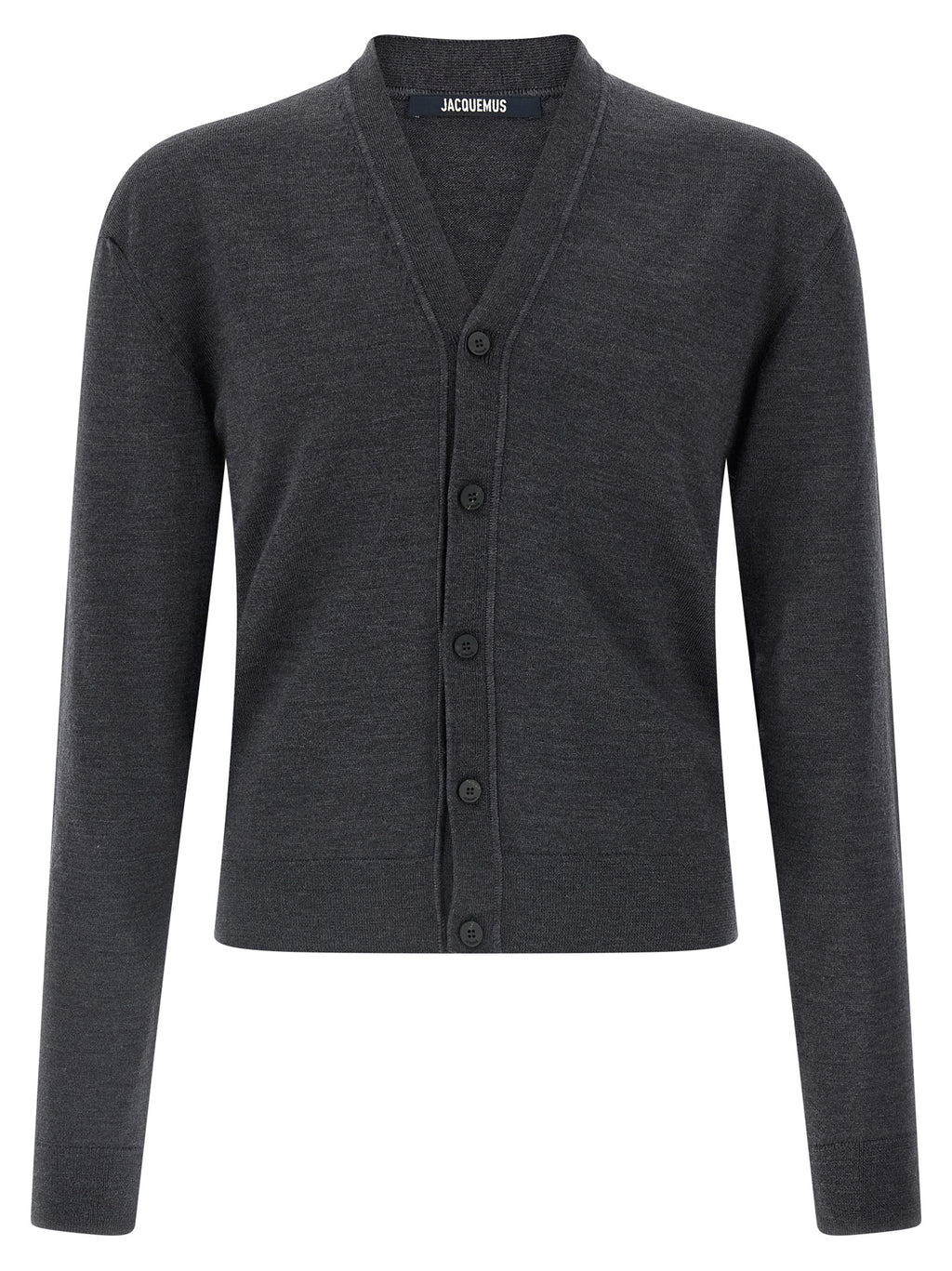 Jacquemus Gray Merino Wool Cardigan