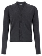 Jacquemus Gray Merino Wool Cardigan