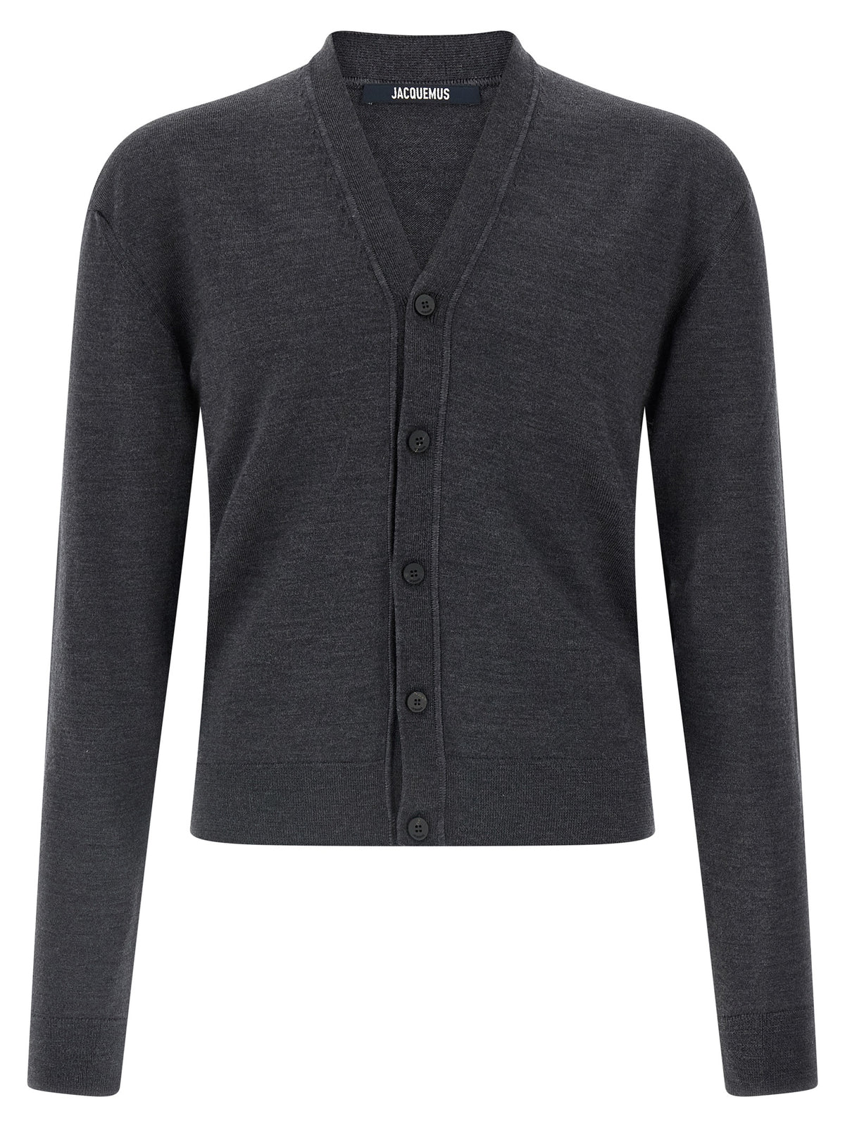 Jacquemus Gray Merino Wool Cardigan
