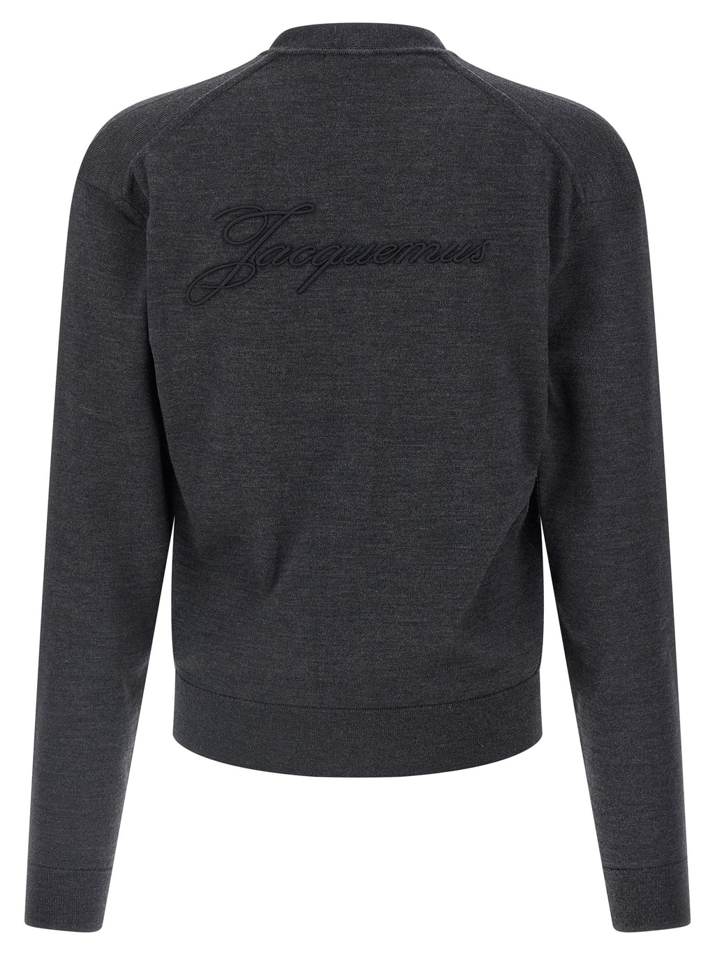 Jacquemus Gray Merino Wool Cardigan
