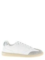 Versace White Calfskin Low Top Sneakers