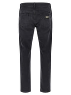 Dolce & Gabbana Black Cotton Straight-Leg Jeans