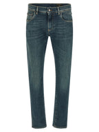 Dolce & Gabbana Blue Cotton Slim Fit Jeans