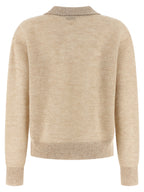 Brunello Cucinelli Gold Wool Polo Shirt