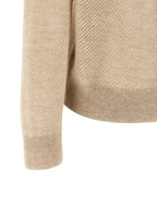 Brunello Cucinelli Gold Wool Polo Shirt