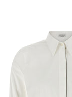 Brunello Cucinelli White Cotton Blouse