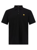 Versace Black Cotton Polo Shirt