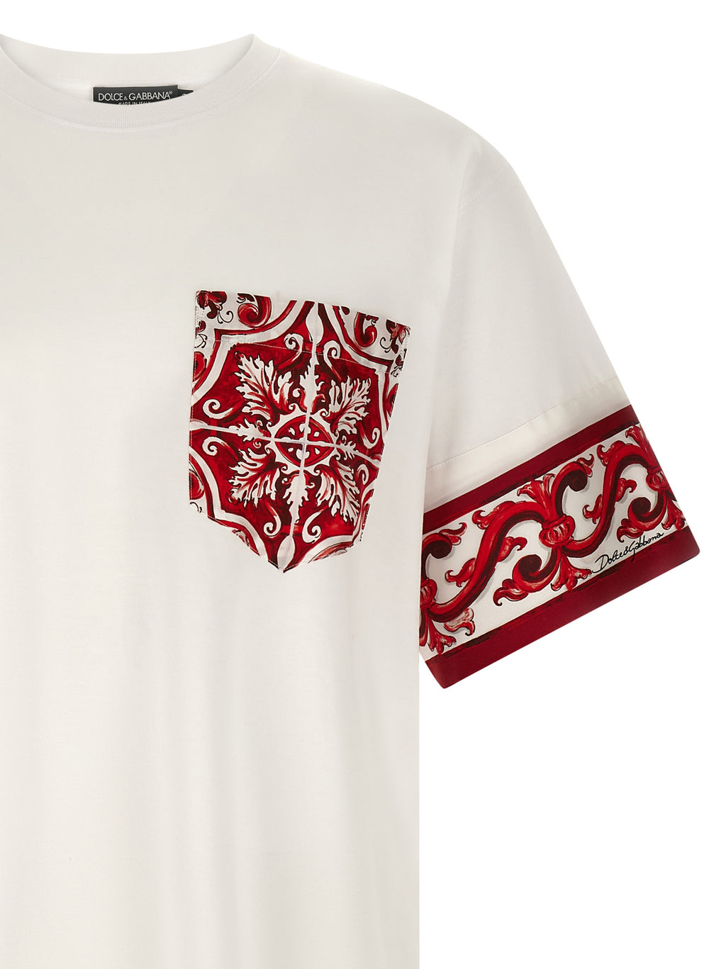 Dolce & Gabbana Red Cotton T-Shirt
