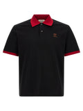 Versace Black Cotton Polo Shirt