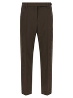 Brunello Cucinelli Brown Virgin Wool Dress Pants