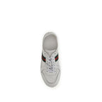 Gucci White Calf Leather Bos Taurus Athletic Sneakers