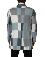 Dolce & Gabbana Multicolor Patchwork Linen Double Breasted Jacket