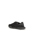 Dolce & Gabbana Black Calf Leather Bos Taurus Chunky Sneakers